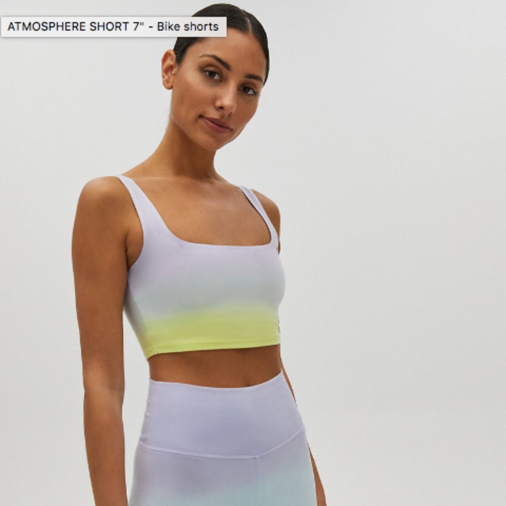 Aritzia TNA Tie Dye Tank and Biker Short Set M